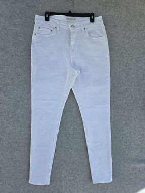Levi's Premium White 721 High-Rise Skinny Jeans Size 32x30